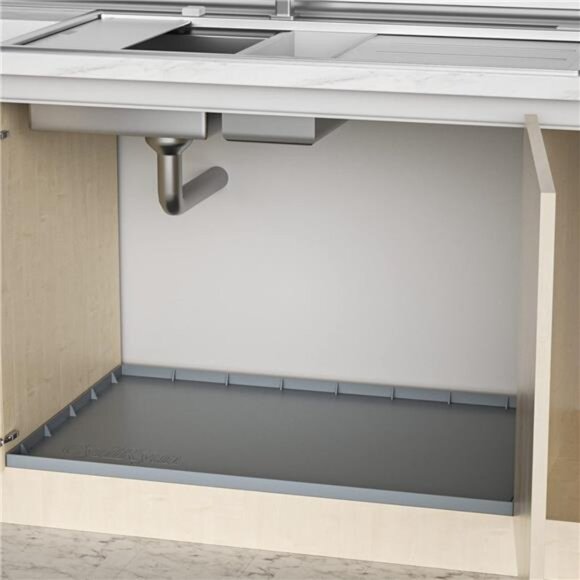Under Sink Mat Waterproof for 36" Cabinet, Kitchen Rubber mat